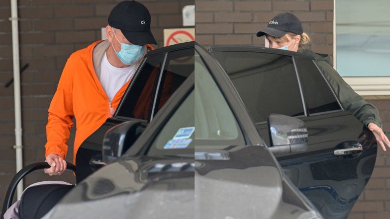 Krzysztof Ibisz odbiera żonę i syna ze szpitala