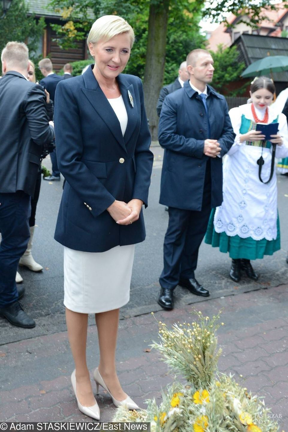 Agata Duda na dożynkach w Spale