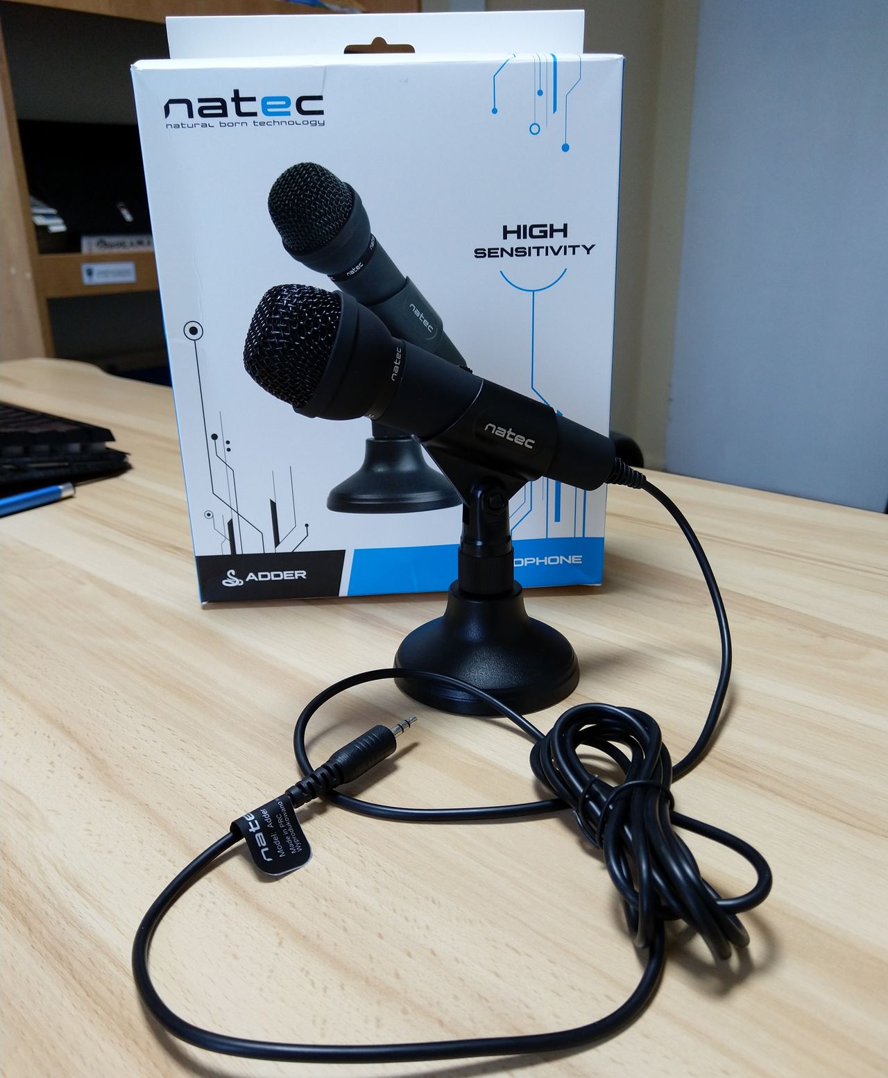 Natec Adder — tani mikrofon do zastosowań domowych