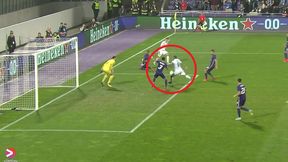 Zachował się jak rasowy napastnik. Tak Lech strzelił gola w Wiedniu [WIDEO]