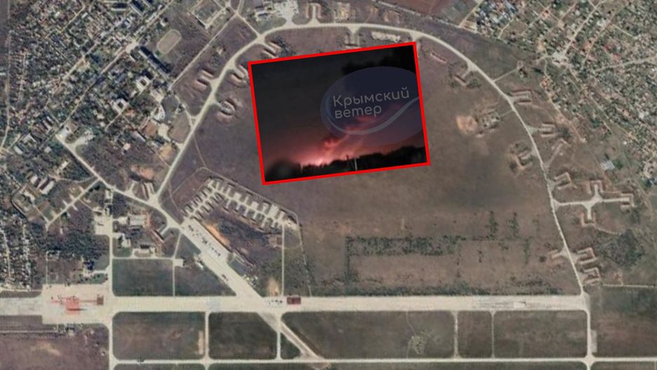 W nocy na Krymie doszło do serii eksplozji. Odgłosy wybuchów słyszane były także z bazy Saki