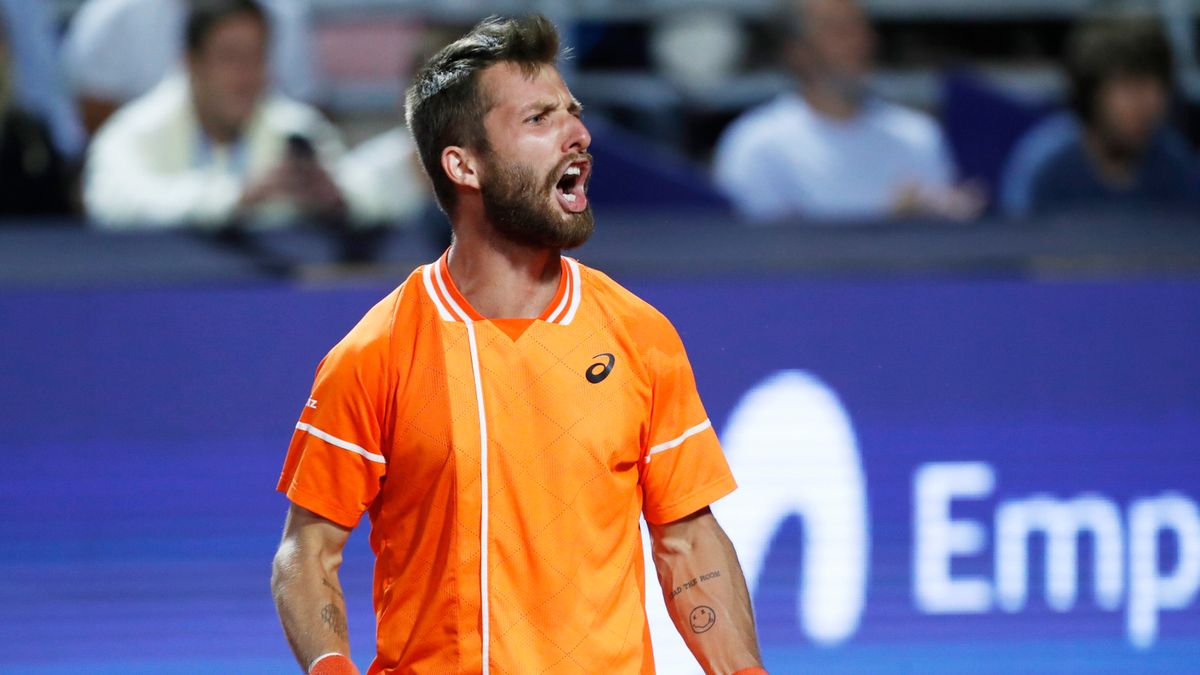 PAP/EPA / Osvaldo Villarroel / Na zdjęciu: Corentin Moutet