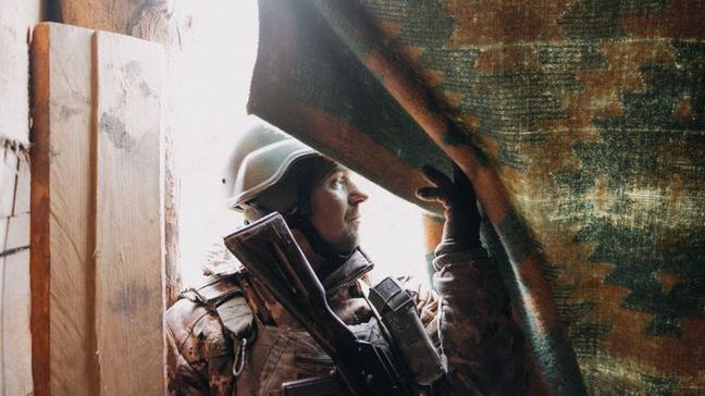 Ukraińscy żołnierze na froncie