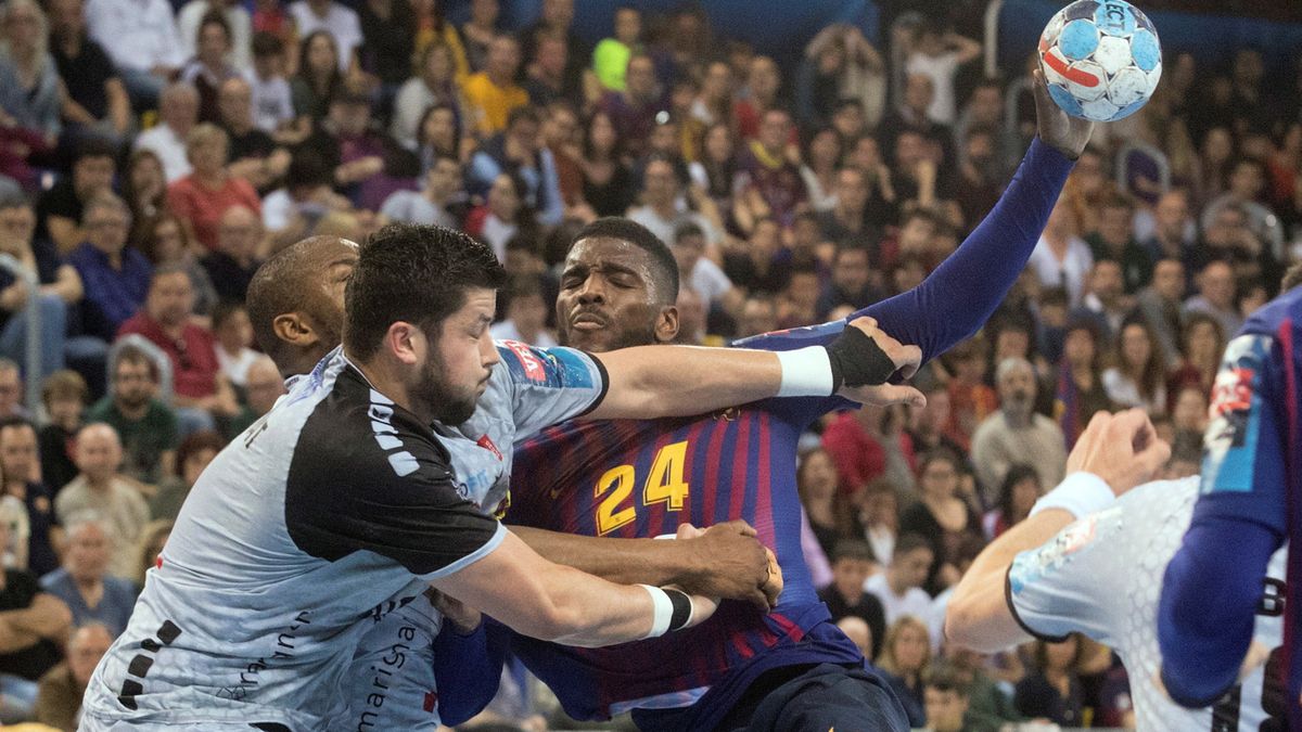 PAP/EPA / Na zdjęciu: mecz Barcelona Lassa - HBC Nantes