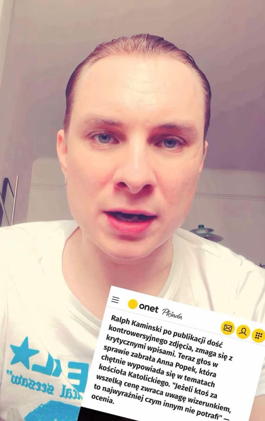 Ralph Kaminski odpowiada krytykującej go Annie Popek