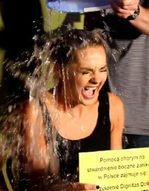 Małgorzata Socha wzięła udział w ALS Ice Bucket Challenge