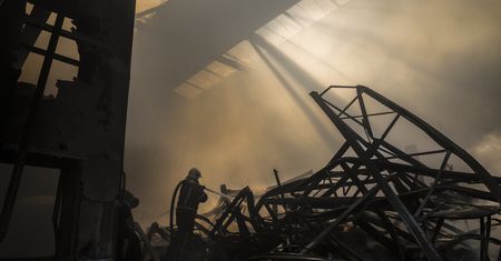 Dzień żałoby. Cztery ofiary rosyjskiego ataku na zakład przemysłowy w Ukrainie