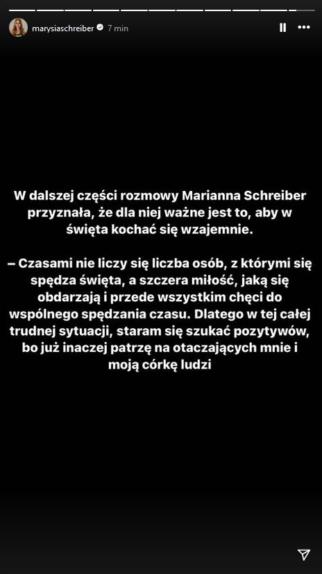 Marianna Schreiber ujawnia, z kim spędzi Wielkanoc. Padły smutne słowa
