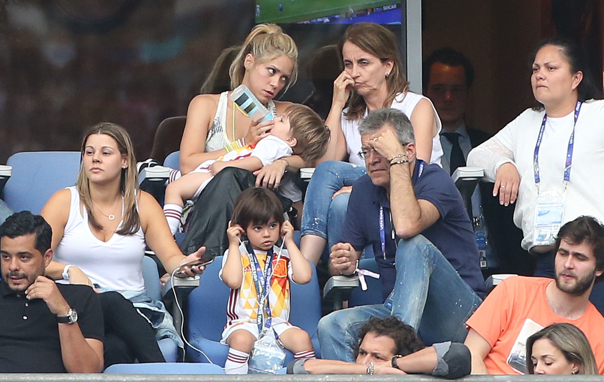 Shakira z  matką Gerarda Pique