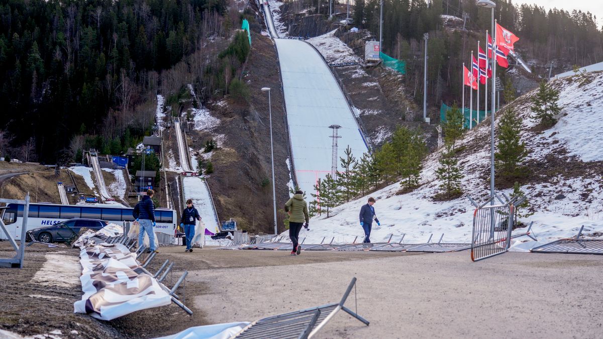 PAP/EPA / Terje Bendiksby NORWAY OUT / Na zdjęciu: obiekt w Vikersund