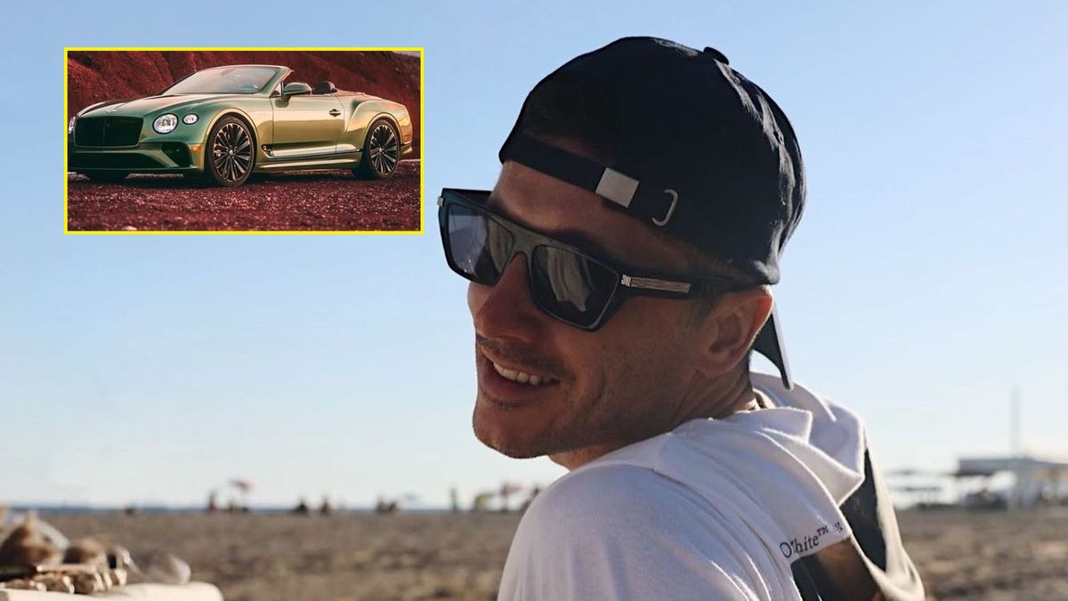 Robert Lewandowski i jego samochód