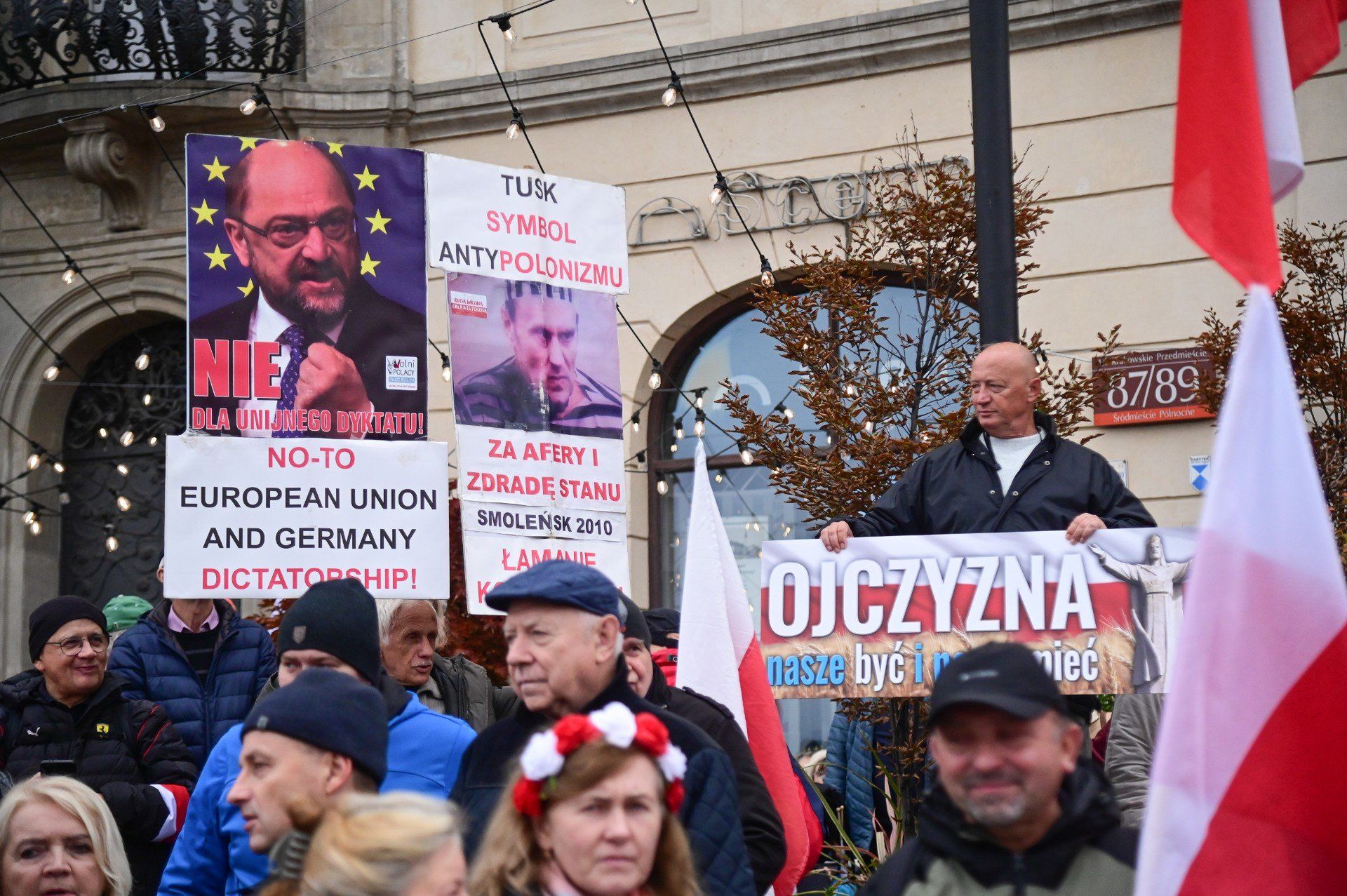 Protest PiS w Warszawie