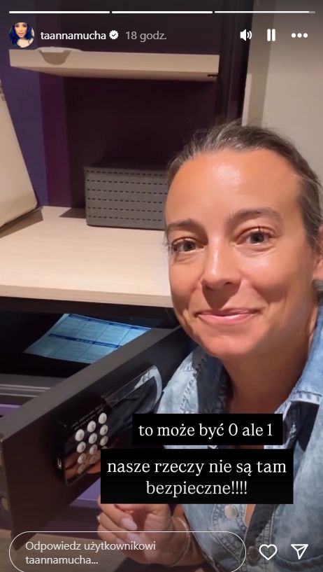 Anna Mucha otworzyła sejf kodem fabrycznym