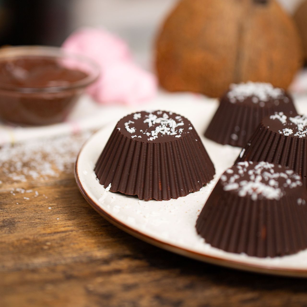 Kokosowe babeczki z czekoladą- Pyszności