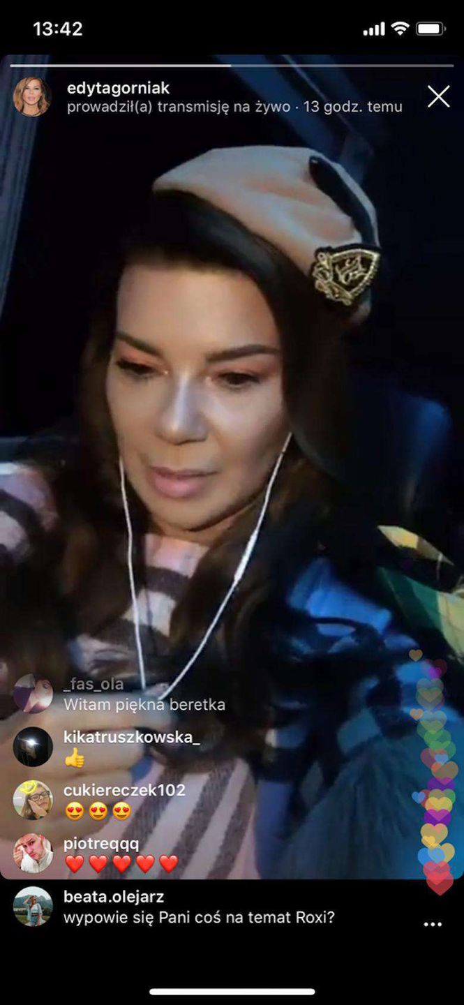 Edyta Górniak po koncercie w Poznaniu