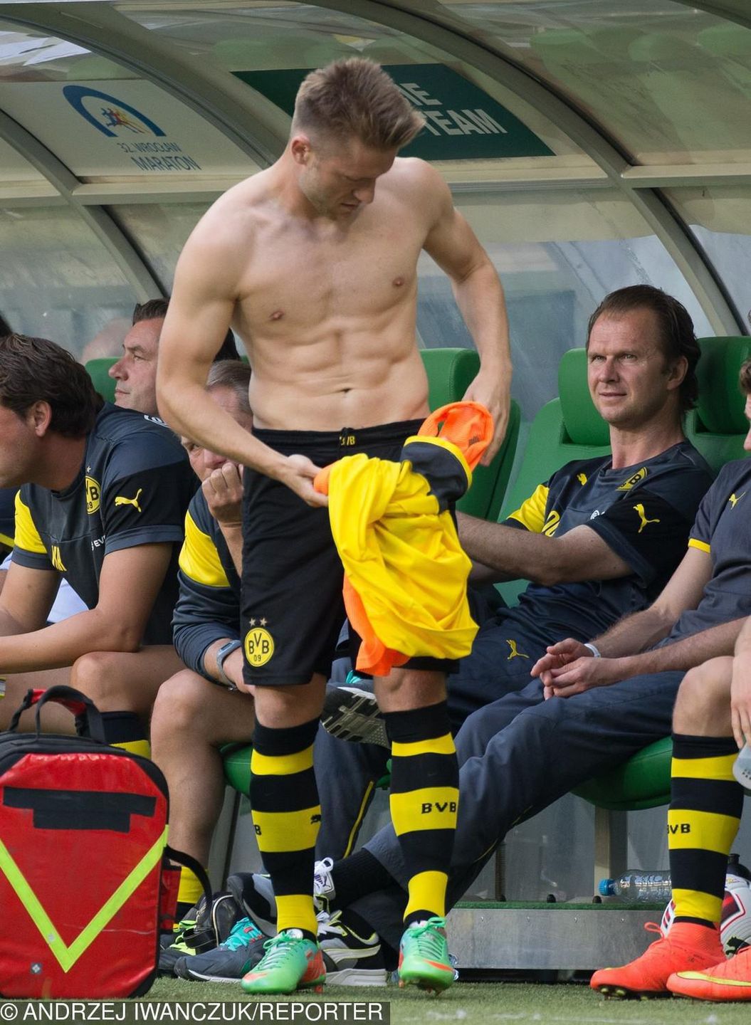 Kuba Błaszczykowski bez koszulki