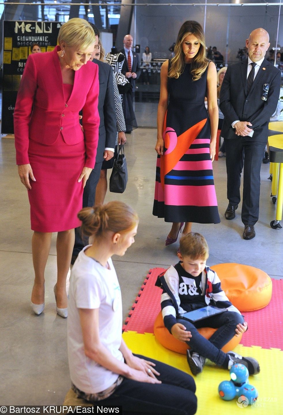 Melania Trump i Agata Duda w Centrum Kopernika