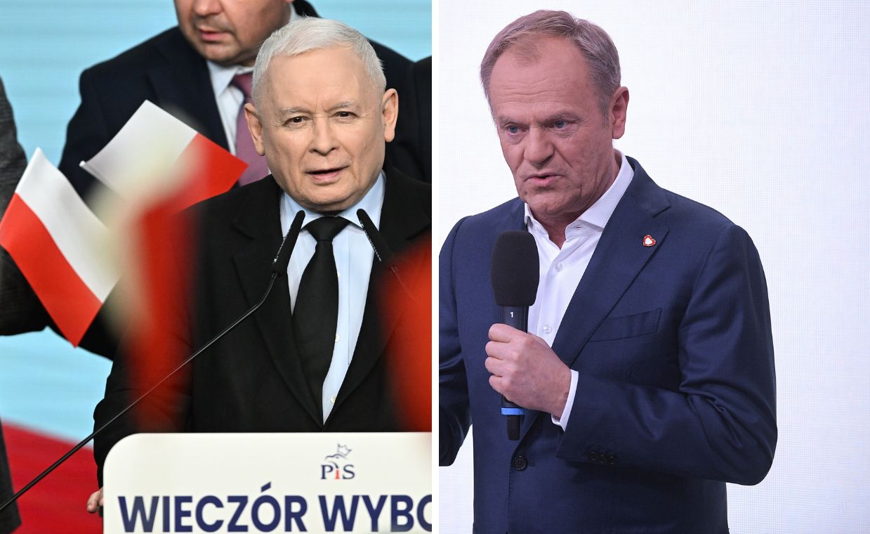 Porównanie wyników PiS i KO. Tak było pięć lat temu