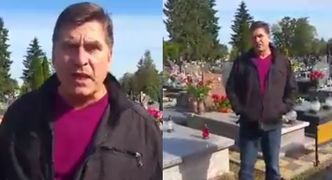 "Spot wyborczy" lidera Bayer Full: "Jestem na cmentarzu. Do 67. roku życia mało kto dożył!"