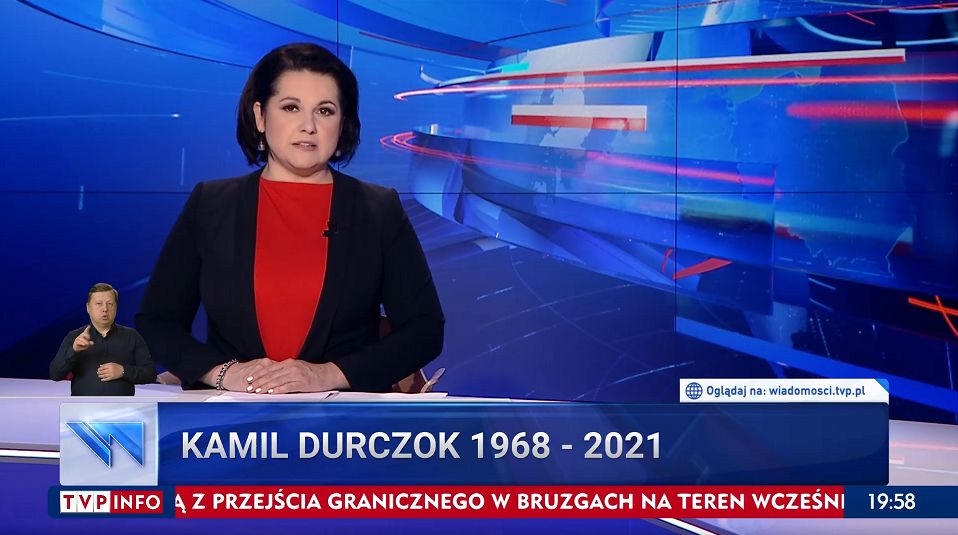 "Wiadomości" TVP poinformowały o śmierci Kamila Durczoka. Przypomniano, że pracował w Telewizji PolskiejŹródło: TVP