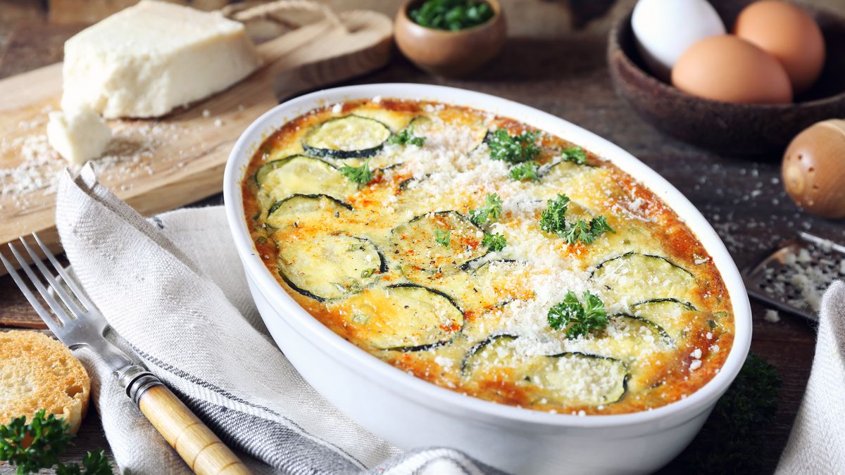 Cukinia i ser to doskonałe połączenie. 