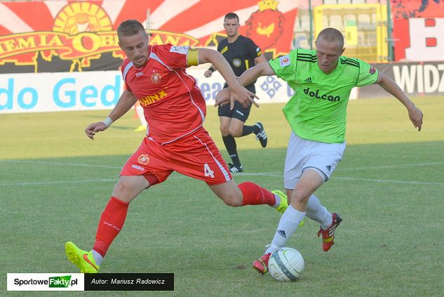 Rafał Augustyniak był w sobotnim meczu kapitanem Widzewa Łódź