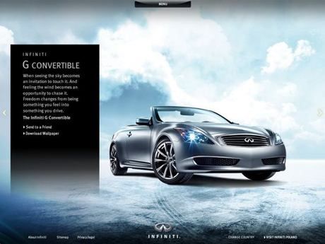 Infiniti.com - pierwsza globalna strona