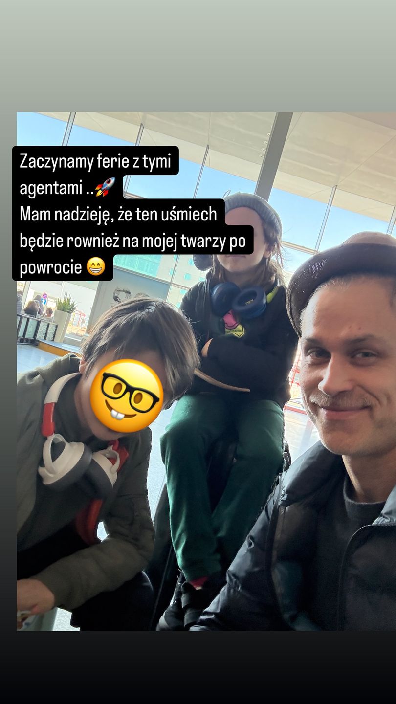 Maciej Zakościelny pokazał, jak spędza ferie z synami