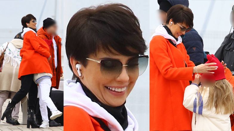 Dorota Gardias zabrała córkę do pracy na sopockim molo 