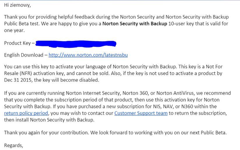 Symantec rozdaje nowe Nortony beta-testerom (wszystkim?)