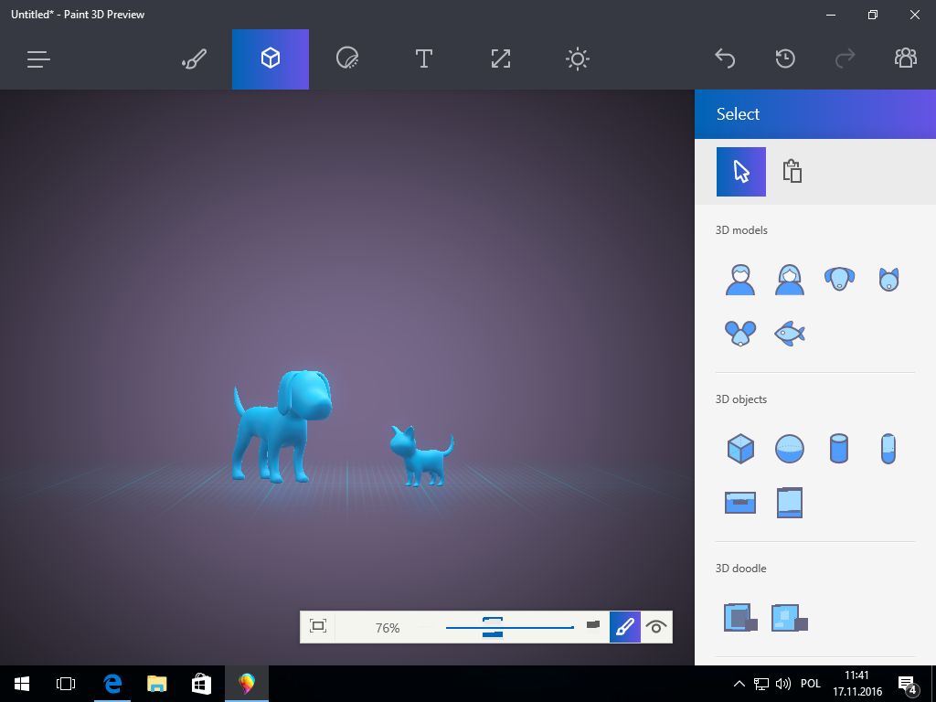 macOS nie ma szans: tylko w Windowsie 10 dostajemy prymitywy pieska i kotka!
