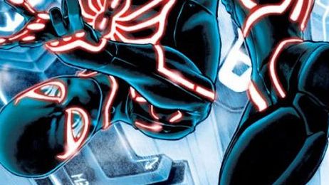 Spider-Man jako postać z filmu Tron 1