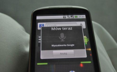 Google Voice Search po polsku