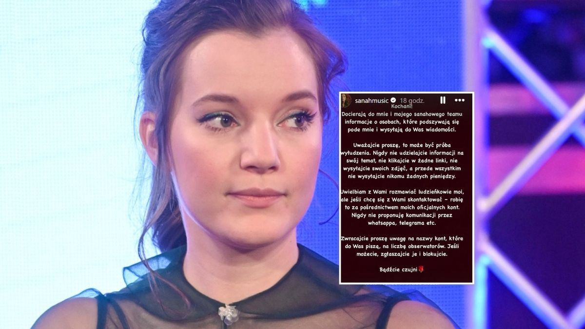 Sanah wydała oświadczenie. "To może być próba WYŁUDZENIA"