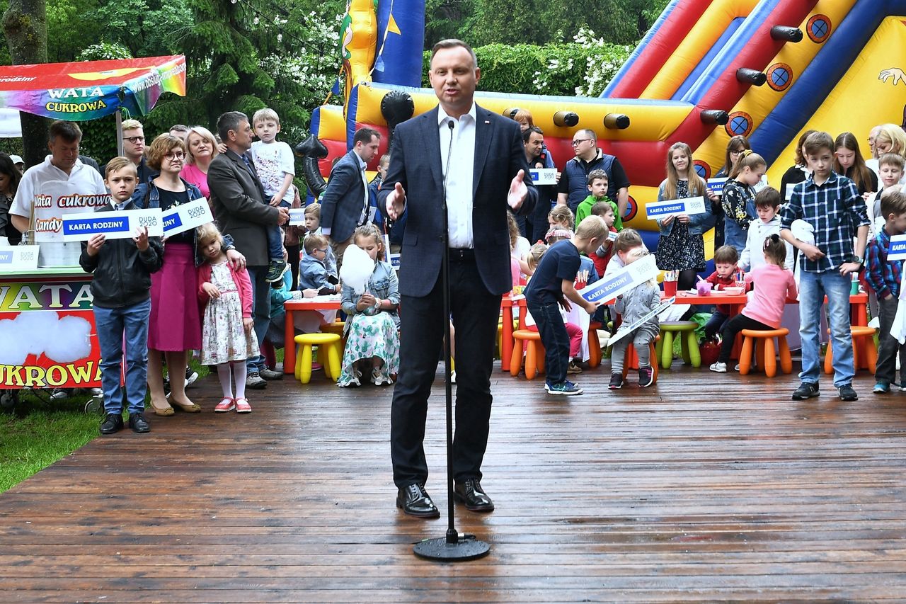 Warszawa, 10.06.2020. Prezydent RP Andrzej Duda przemawia po podpisaniu Karty Rodziny