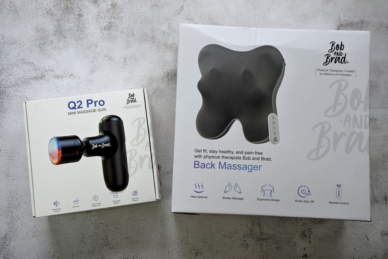 Recenzja: EZBack Shiatsu i Q2 Pro Massage Gun od Bob & Brad
