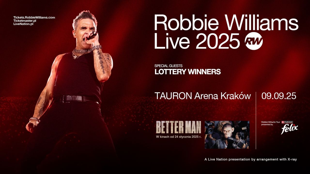 Robbie Williams zagra w Polsce. Rusza sprzedaż biletów