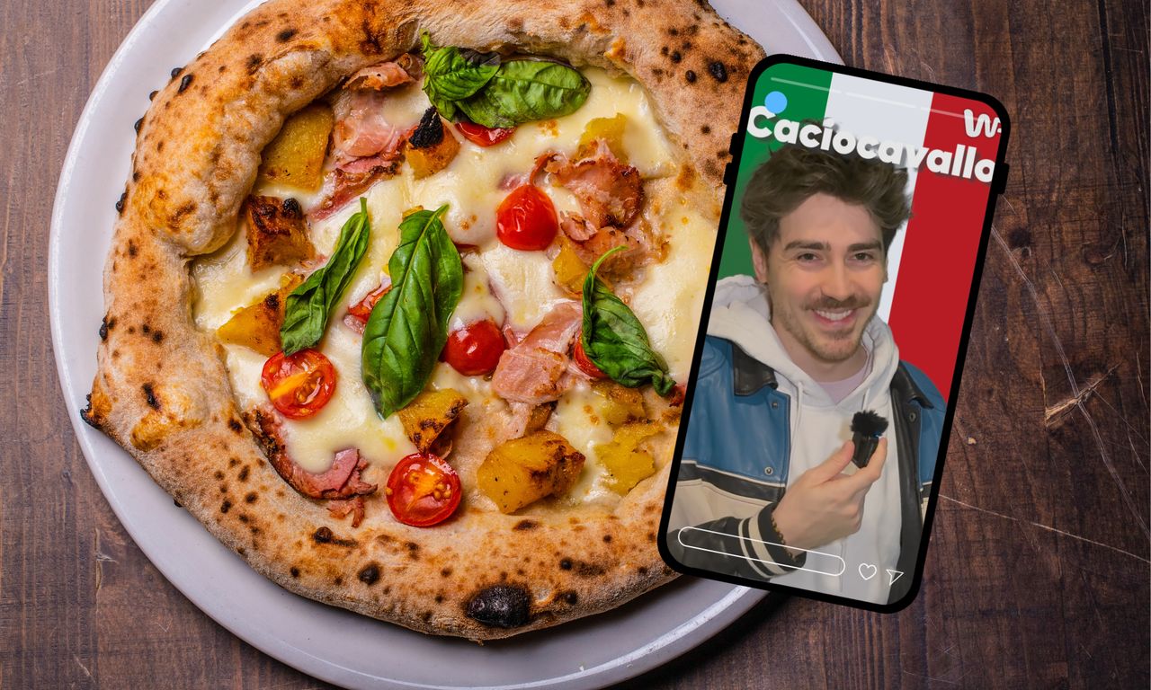 Jak wymawiać składniki pizzy po włosku? Z uśmiechem uczy Matteo Brunetti