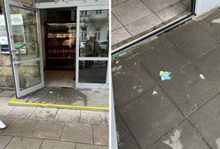 Ktoś oblał wejście do biura PO. Sprawę bada policja