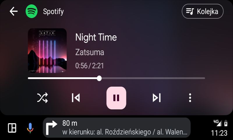 Nowy interfejs odtwarzania w Androidzie Auto