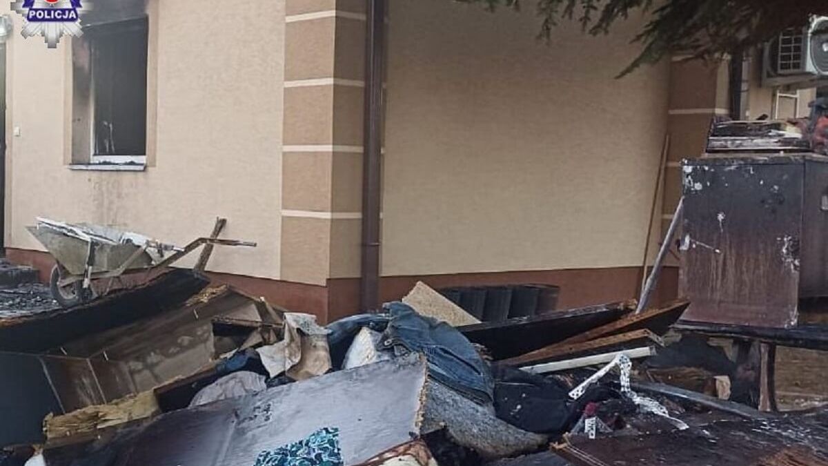 Pożar domu, w którym były dzieci