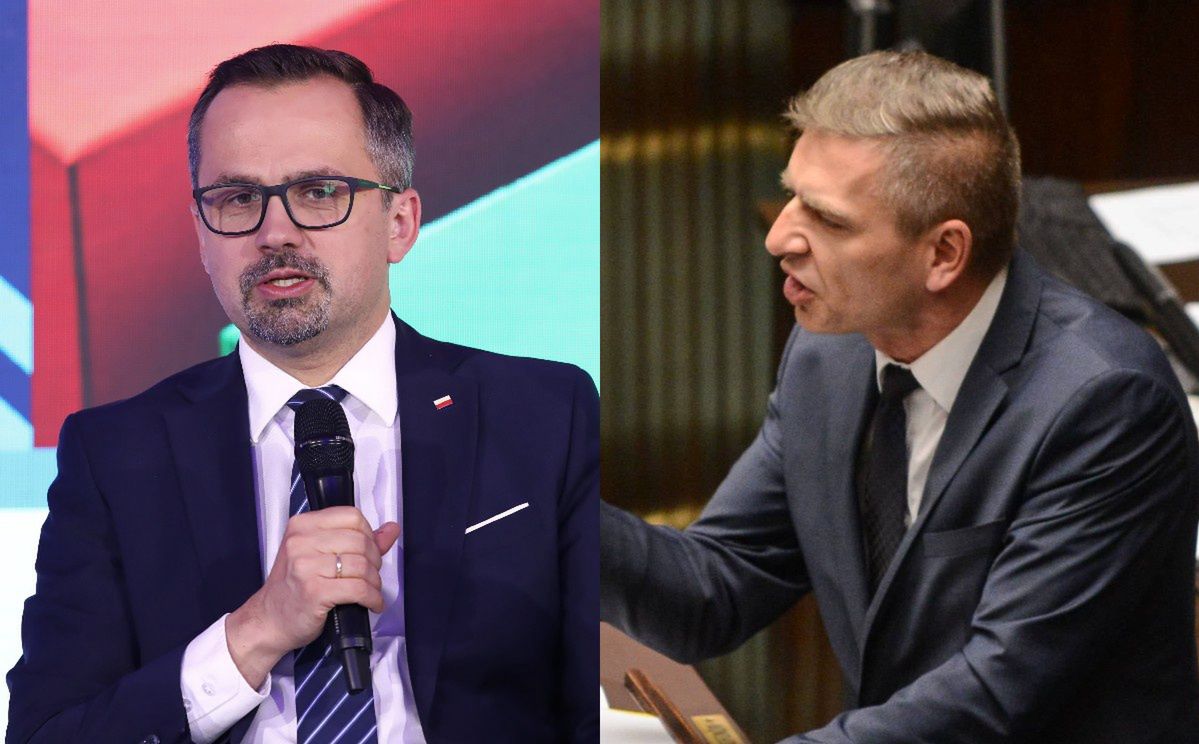 Po lewej Marcin Horała, po prawej Bartosz Arłukowicz