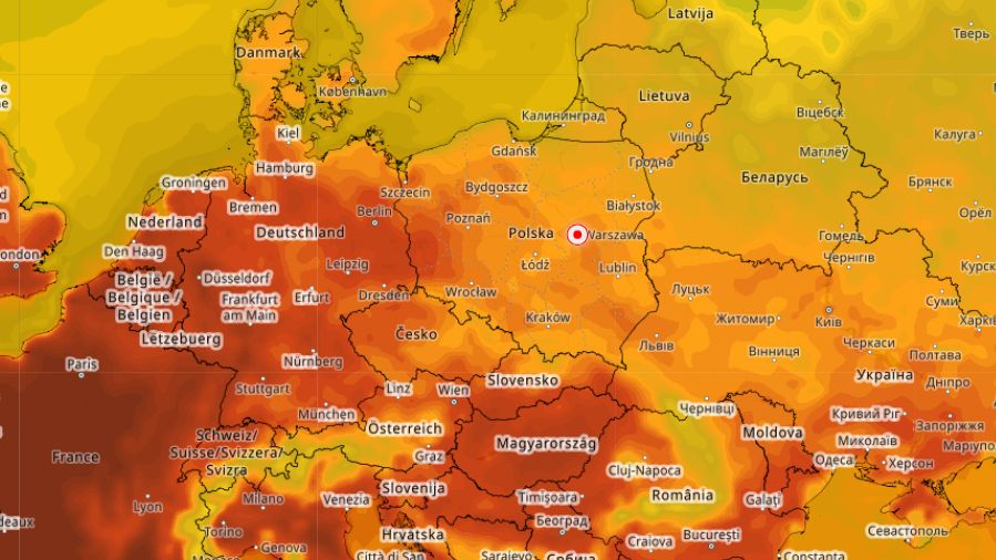 Mapa upałów