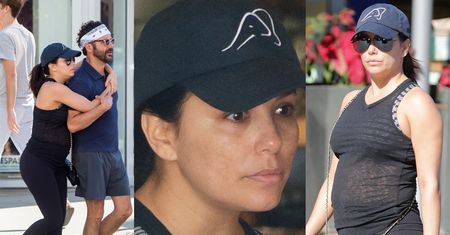 Ciężarna Eva Longoria chwali się brzuszkiem podczas świąt w Miami (ZDJĘCIA)