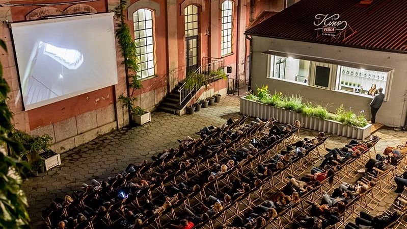 Plenerowe kino Perła Lubli