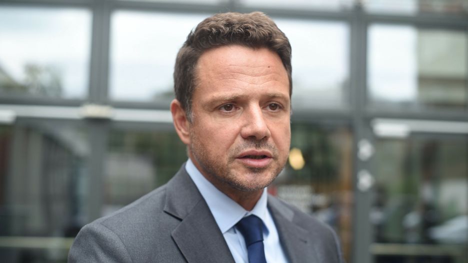 Rafał Trzaskowski przemawiał podczas wizyty w Budapeszcie