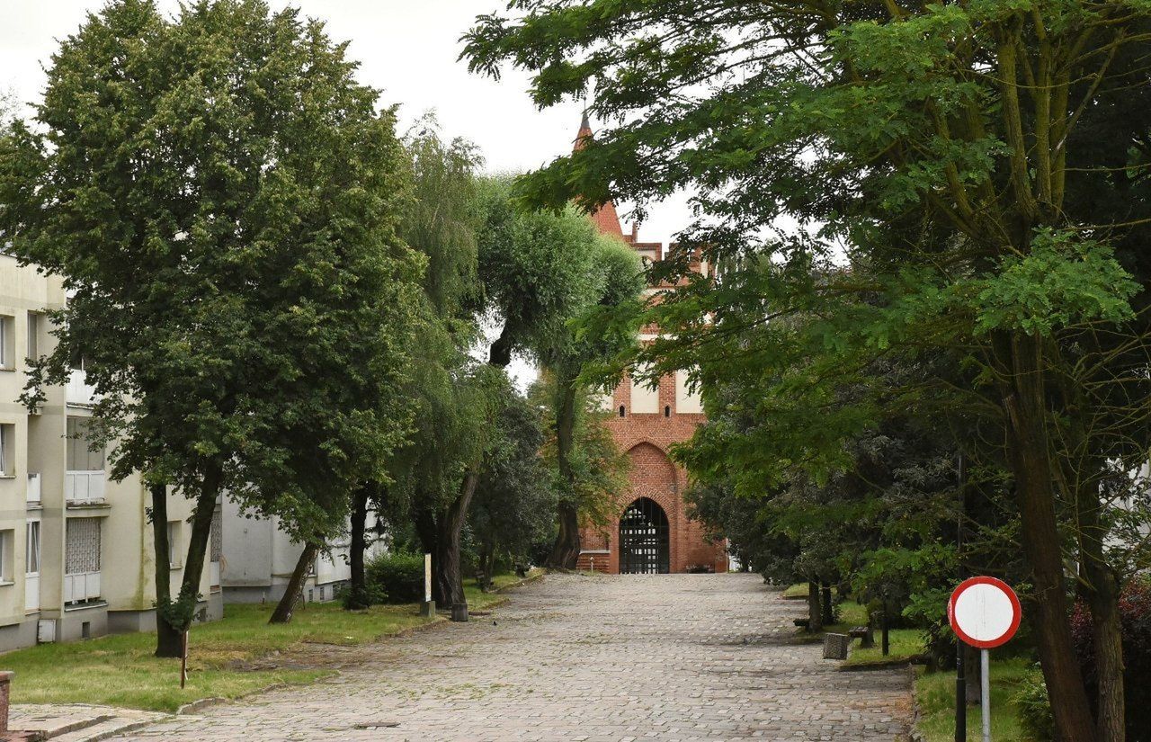 Trakt Jana Pawła II w Malborku przed modernizacją