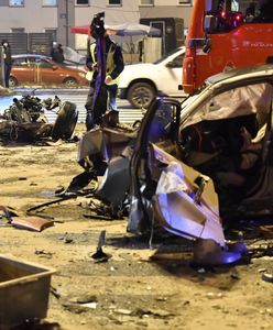 Łódź. Kierowca BMW zatrzymany. 6 rozbitych samochodów