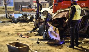 Łódź. Kierowca BMW zatrzymany. 6 rozbitych samochodów