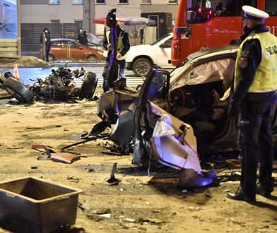 Łódź. Kierowca BMW zatrzymany. 6 rozbitych samochodów